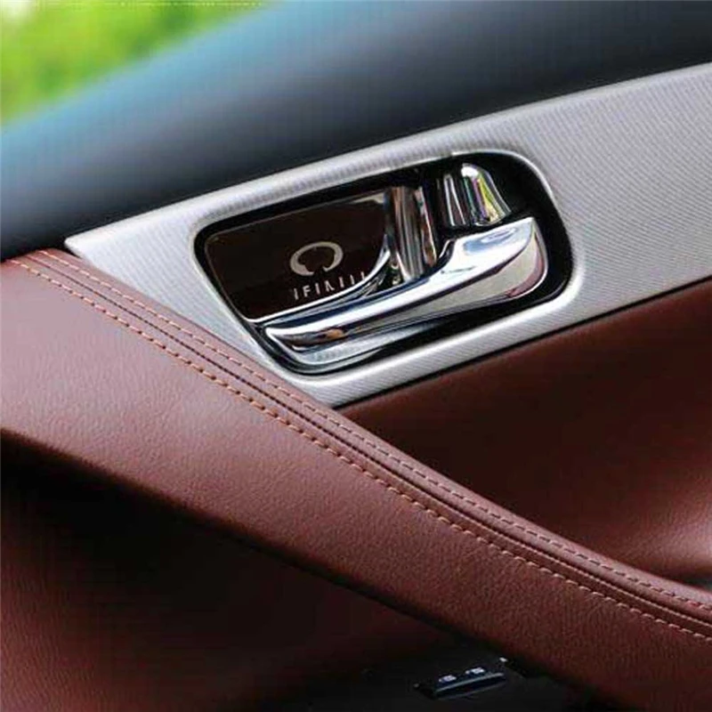 Интерьерные аксессуары для infiniti QX50 QX70 FX35 QX80 EX дверная ручка на запястье чаша Защитная декоративная крышка наклейка отделка рамка