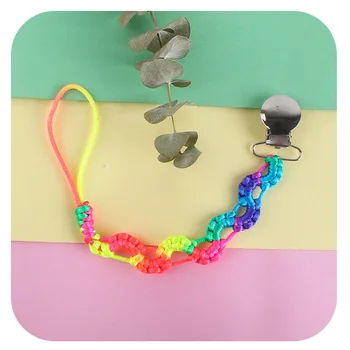 

1pcs Baby Braided Pacifier Clips Chain for Infant Toddler Dummy Feeding Nipple Holder Clip