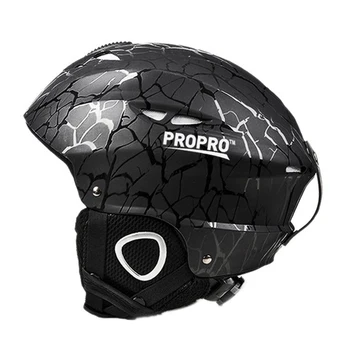 

Propro Black L Kids Children Adult Snowboard Ski Helmet Veneer Skateboard Skiing Helmet Outdoor Sports Breathable Windproof Warm