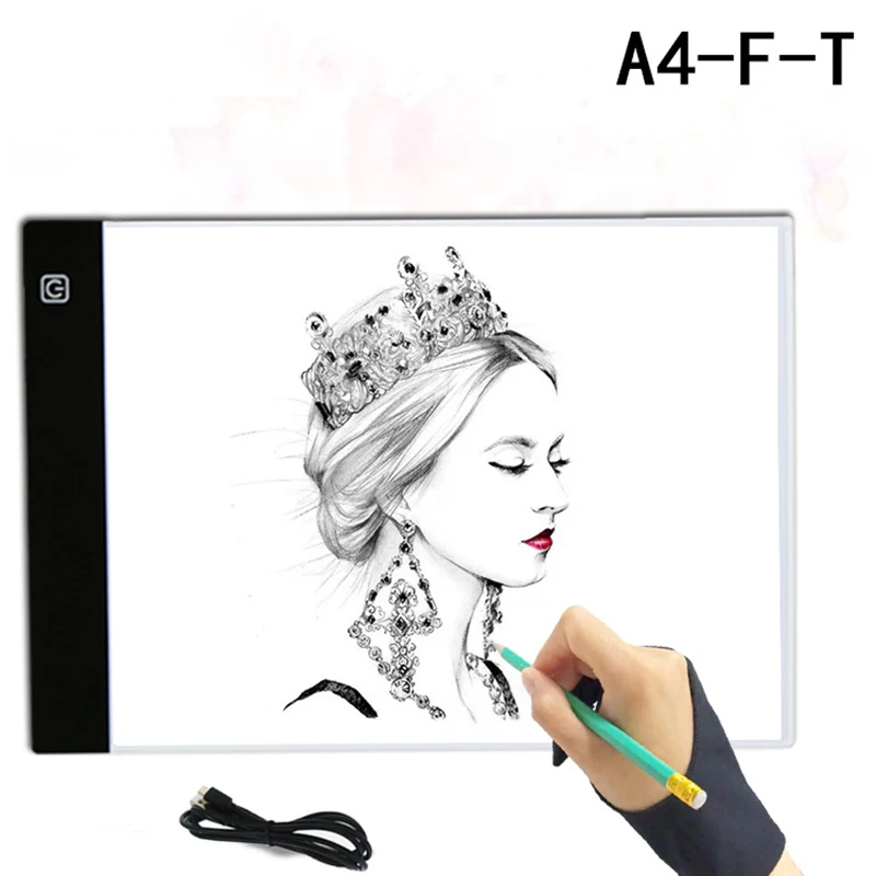 

Child Learning Machine LED Drawing Board A4 Drawing Table Tablet Light Pad Painting Acrylic Watercolor Paint LED Board