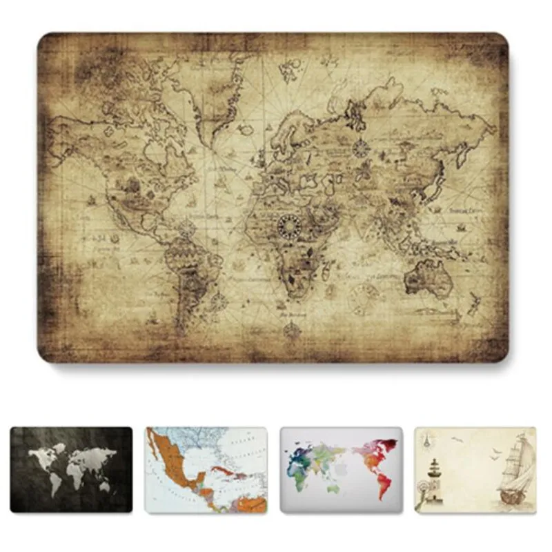 

for Macbook Pro 13 inch Case A1708 World Map Clear Matte Hatd Laptop Cover for Apple Mac book 13.3'' A1278 A1502 A2159 2019 Case