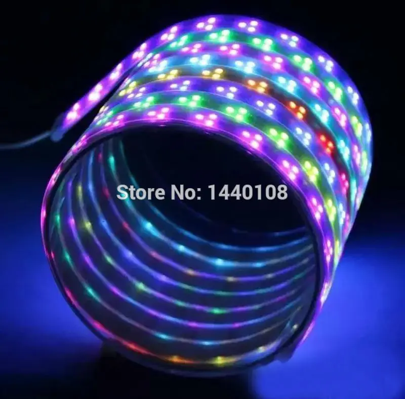 50 м/лот 10 рулонов WS2811 90 светодио дный s/m светодио дный Rgb полосы света с трубкой Водонепроницаемый Ip67 5050 SMD RGB волшебный Цвет Светодиодные