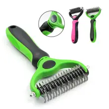 Професиональных щетка для чистки от шерсти домашних животных с открытым конт инструмент для ремонта металла питомцы расческа Грабли для животных гребень расчески для домашних животных Pet гребень блохи ПЭТ Dematting гребень
