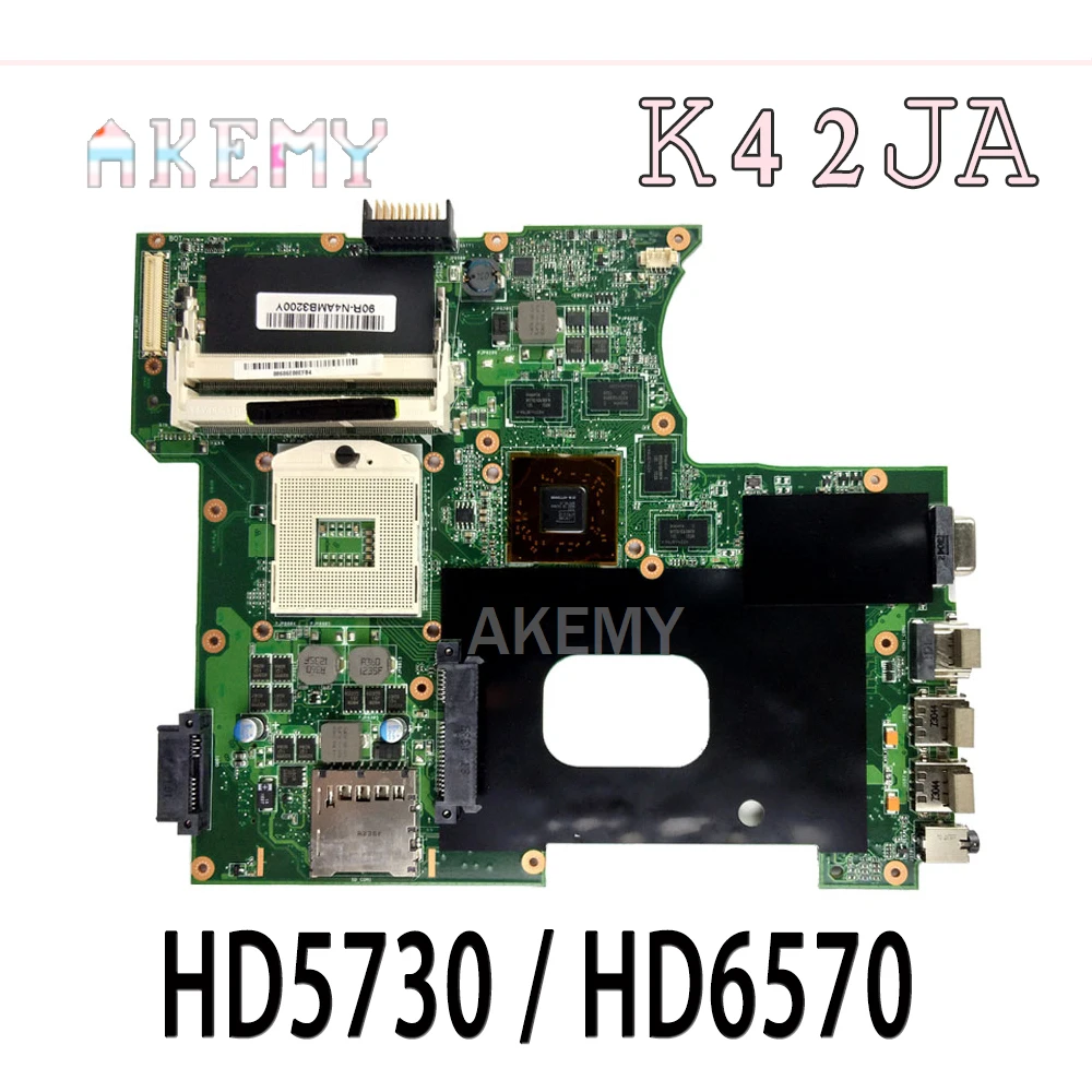 K42JA REV: 2 0 для For Asus K42J A40J X42J A42JLaptop Материнская плата хорошо протестирована HD5730 / HD6570