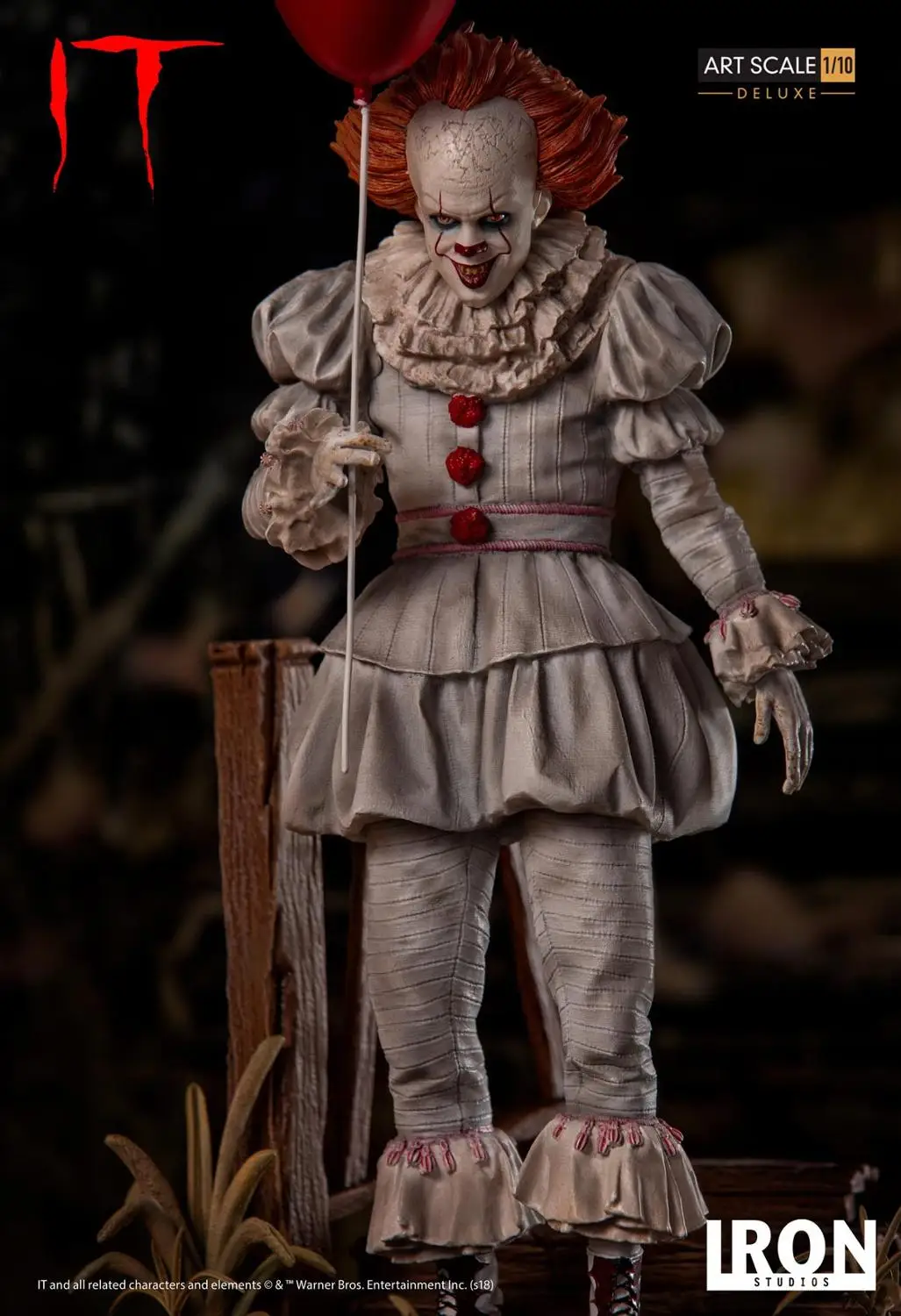 Это Pennywise Joker 1/10 IT Stephen King's Wise Deluxe Edition статуя(с оригинальной основой сцены) Коллекция фигурок из ПВХ Модель игрушки