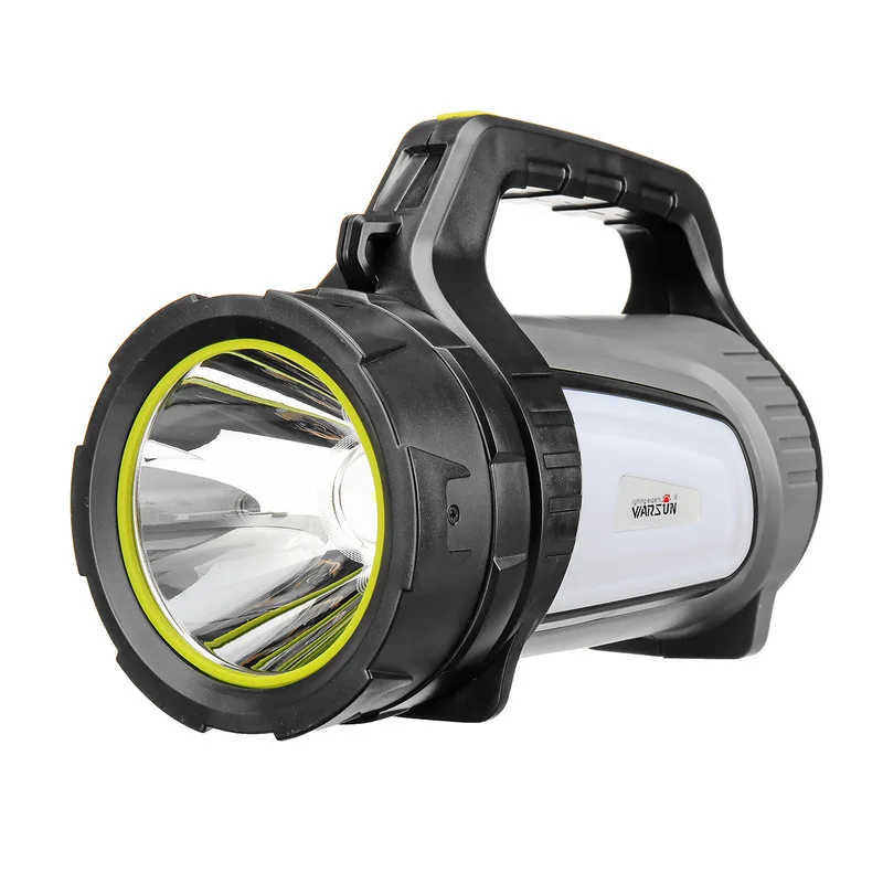 

Super Bright Powerful USB LED Flashlight Searching Torches 2 Side Night Light Lamp Hand Camping Lantern Rechargeable Battery