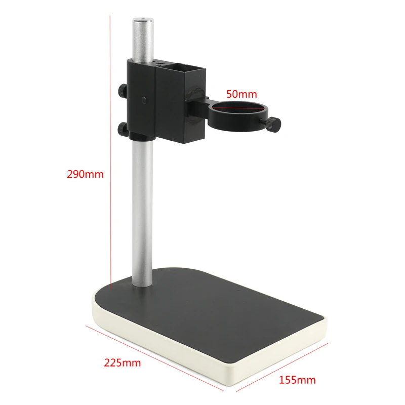 Lab Video Microscope Camera Lens Adjustable Focusing Bracket Focusing Holder Table Stand 40mm 50mm For HDMI USB Video Camera afbeelding