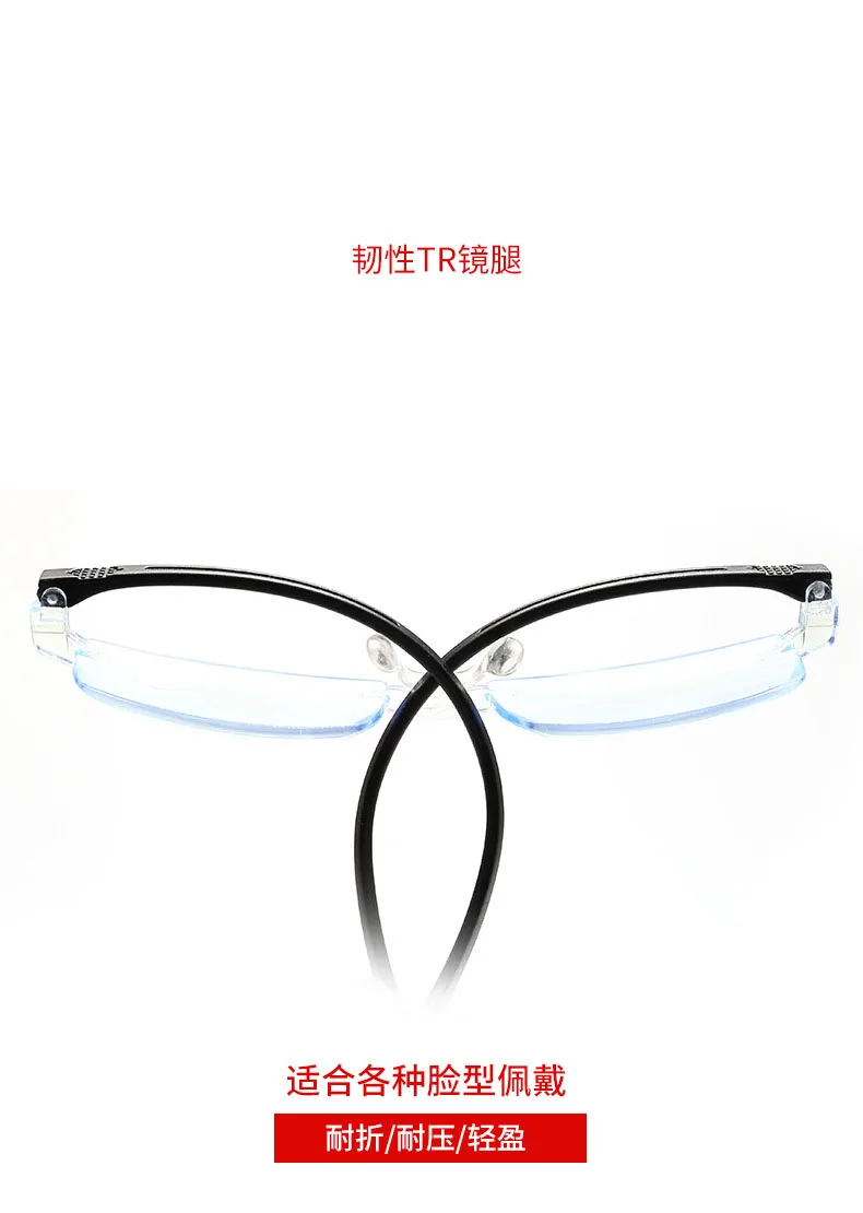 Модные квадратные анти Синие лучи очки для чтения для мужчин и женщин высокое качество TR90 материал очки для чтения рецепт+ 1,0+ 4,0