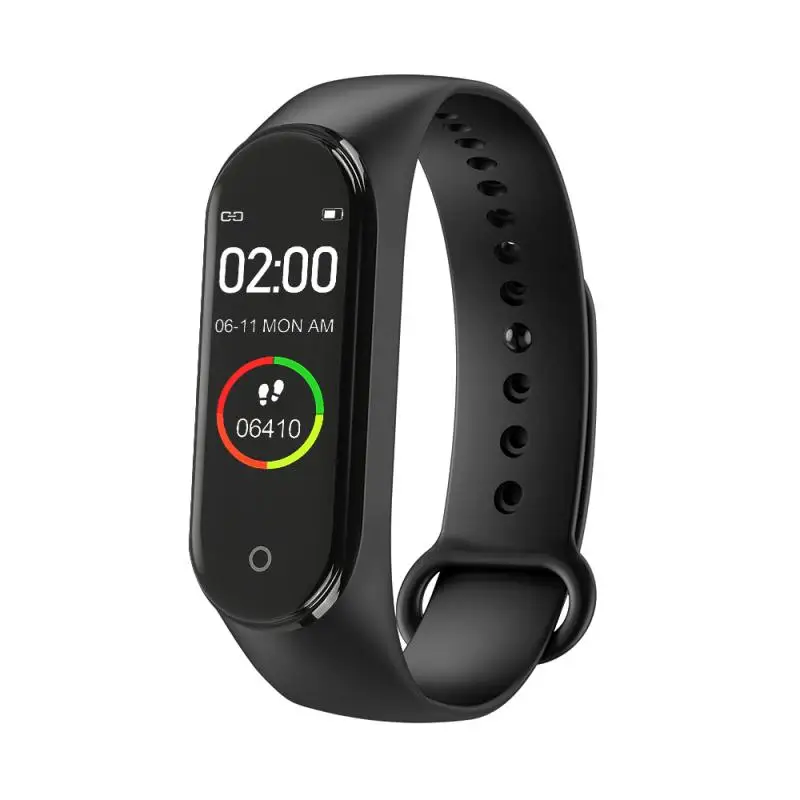 Умный Браслет M4, цветной экран, Bluetooth, информация о звонках, толчок, пульсометр, шаг, упражнения, Ip67, водонепроницаемый, спортивные шагомеры - Цвет: 02