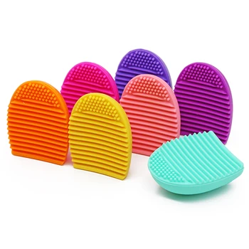 

3pcs 7 Colors Silicone Washing Brush Board Cleaning Makeup Wash Brush Pad Mat Plate Cosmetic Eyebrow Brush Cleaner Tool Scrubber