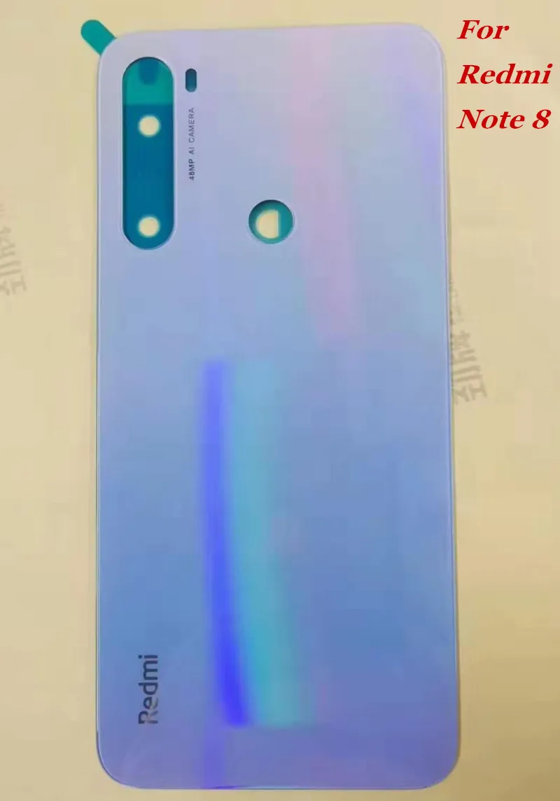 10 шт. для Redmi note 8 задняя крышка корпуса чехол с логотипом для Xiaomi Redmi note 8 Замена