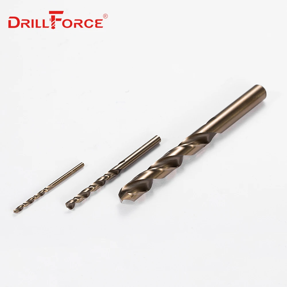 Drill Bit Set 10PCS 0.5mm-8.0mm M35 HSS-CO Cobalt Drill Bits HSS Twist Drill Bit Stainless Steel