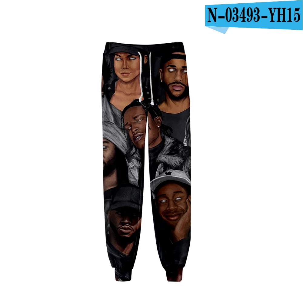 5 ASAP ROCKY 3D напечатаны Jogger Брюки женские/Мужская модная уличная одежда спортивные брюки harajuku уличная длинные штаны - Цвет: 5