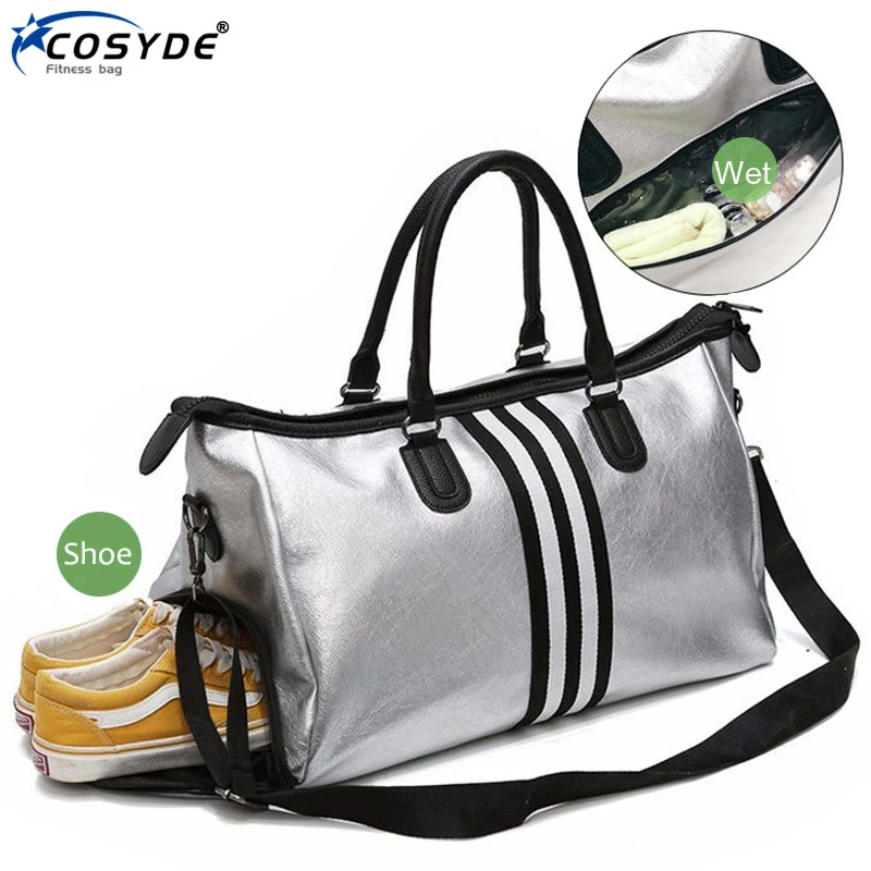 Pu Leather Sports For Fitness Yoga Bags Women Travel Sport Handbag Crossbody Waterproof Training