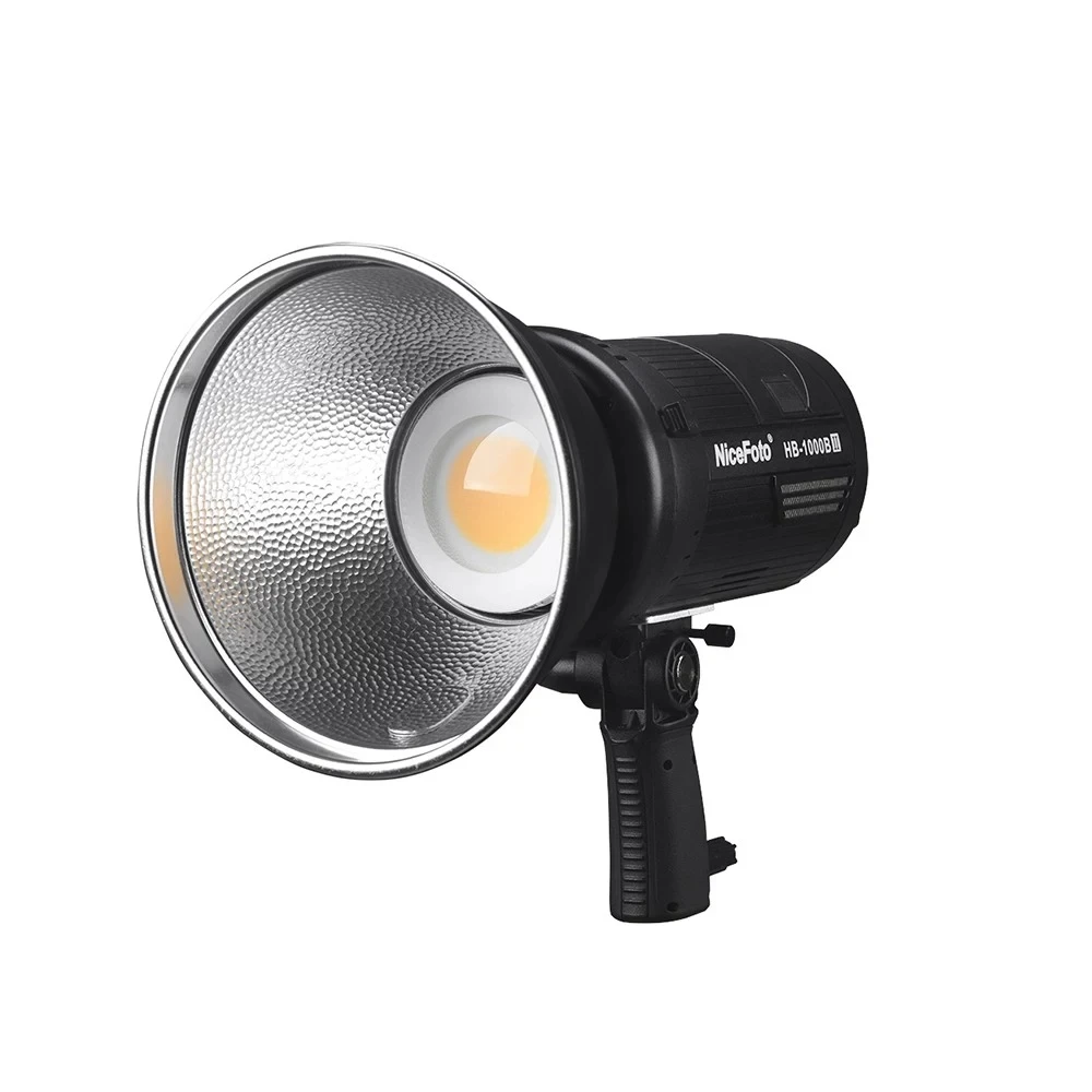  NiceFoto LED Light Lamp100W LCD Display 3200K/5600K CRI95+ APP Remote Control with Battery Charger  - 4000164756023