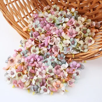 

50pcs 2cm Silk Artificial Daisy Flower Head for Wedding Garland Decoration Handmade DIY Scrapbooking Craft Earrings Findings