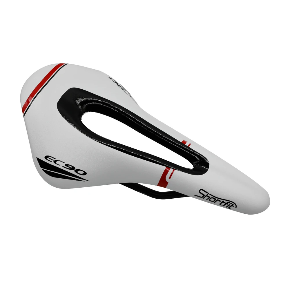 Белый EC90 тело геометрическое мощное седло шоссейное MTB велосипедное седло гоночное сиденье Selle italia Cushioncycling Saddle велосипедное седло - Цвет: Белый