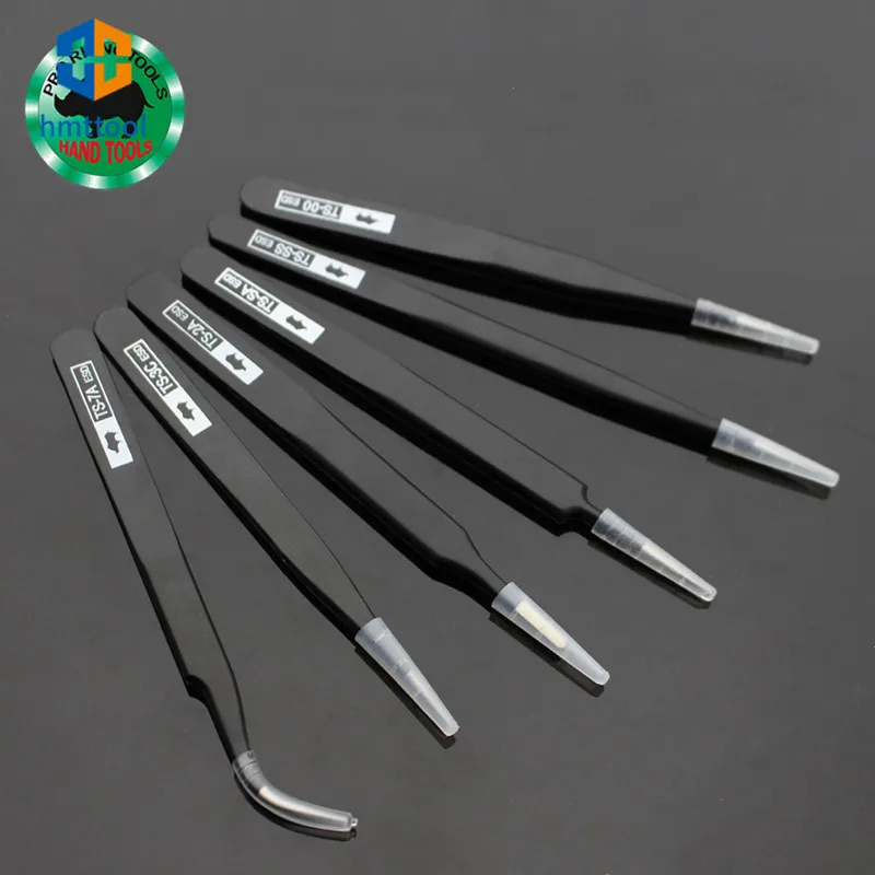 Original High Hardness RHINO TS-00 TS-2A TS-3C TS-7A TS-SA TS-SS ESD Stainless Tweezers Set For Watch Phone Repair Tools