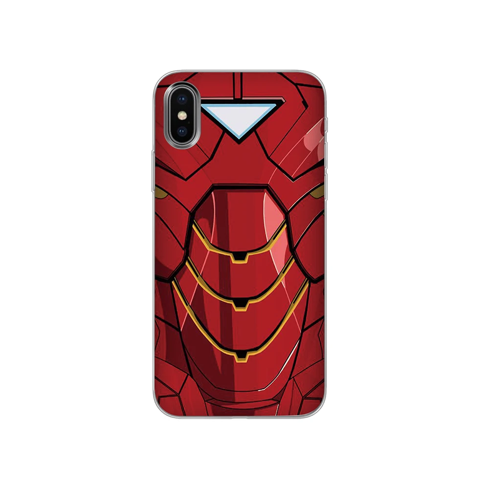 Капитан Америка, Железный человек для marvel силиконовые чехлы для телефонов iPhone 5 5S SE 6 6s 7 8 Plus X XS Max XR задняя крышка