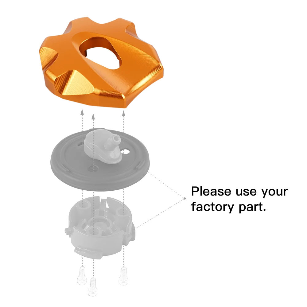 Fuel Tank Cover Fuel Tank Cap Oil Fuel Cap For KTM TPi EXC 300 EXC 250 EXC-F 350 SX 125 SX-F 450 XC XCF XCW XCF-W 2014-Freeride 250 R F