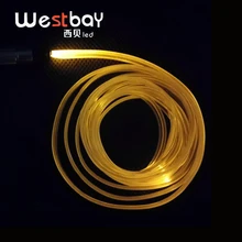 Westbay 3 Вт светодио дный волоконно-оптический свет двигателя комплект 3,0 мм* 2 м прозрачный волокно DC12V мини светодио дный Оптическое волокно свет для украшения автомобиля