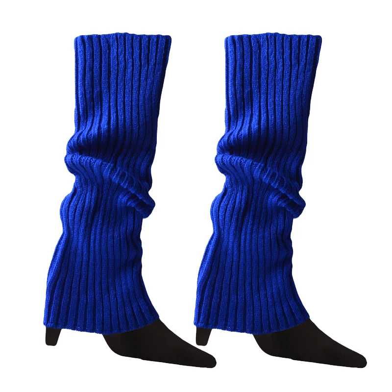wool socks women Winter Women Solid Candy Color Knit Leg Warmers Loose Style Boot Knee High Boot Stockings Leggings Gift Warm Boots Leg comfort women socks Women's Socks