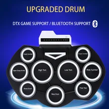 Увеличение толщины ручной полка для рулонов барабан Портативный силикагель играть Интеллектуальный Музыкальный барабан джаз барабан электронный барабан Higing