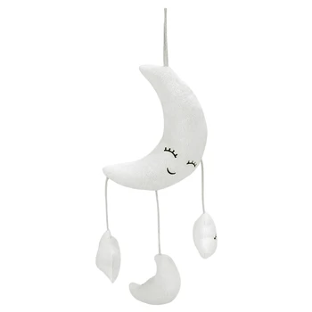 

Pendant to Appease Baby Cute Moon Air Plush Toy Bed Bell Mobile Crib Creative Pendant Toy