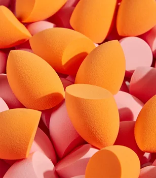 

Miss Gorgeous 1/10Pcs Soft Makeup Sponge Puff Beauty Eggs Smooth Powder Foundation Cosmetic Puff Drop Sponge Make Up Tool Orange