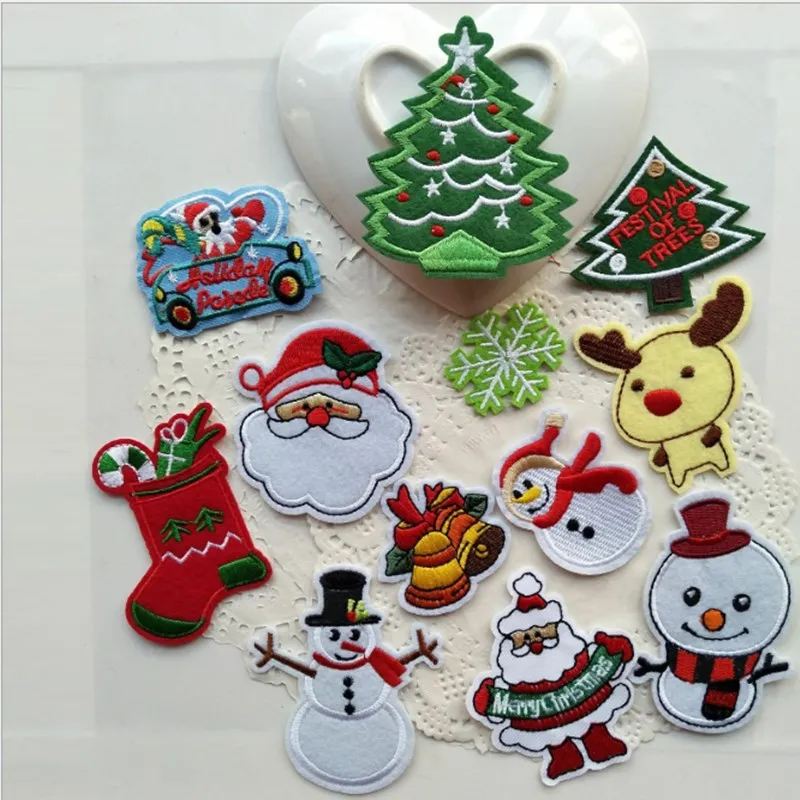 

New Patching Patch For Santa Claus Embroidery Patch For Coat Decoration Patch For Back Glue Patch