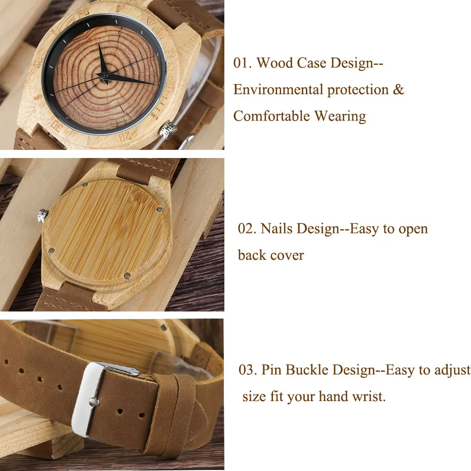 Модные стильные Hand made кварцевые часы из дерева для мужчин и женщин древесины