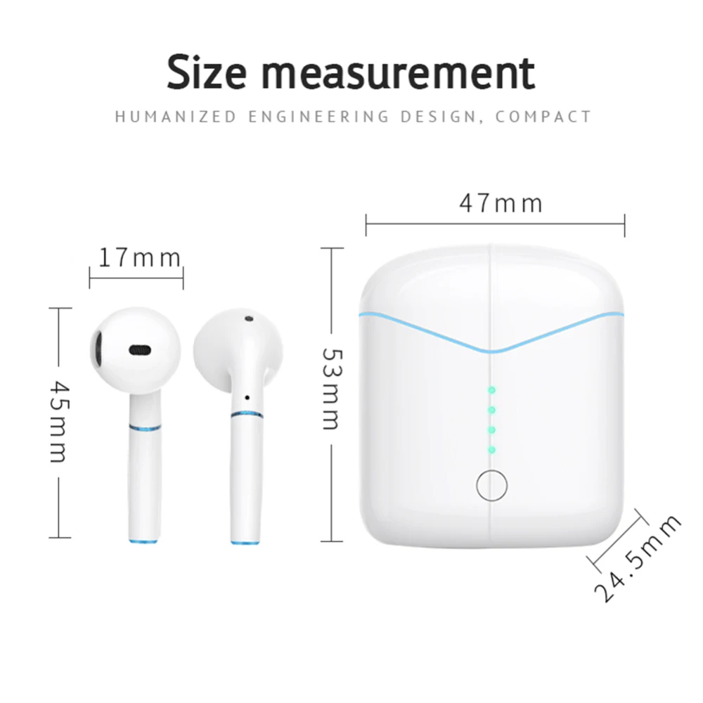 TWS Wireless Earphones P20 Stereo Earbuds Earphone Bluetooth 5 0 Headphones wrieless charging for iphone huawei