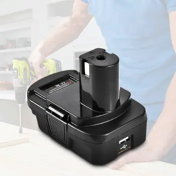 

DM18RL Battery Converter Adapter USB DM20ROB for RYOBI Convert DEWALT 20V Milwaukee M18 to 18V Battery Adapter Plastic ONLENY