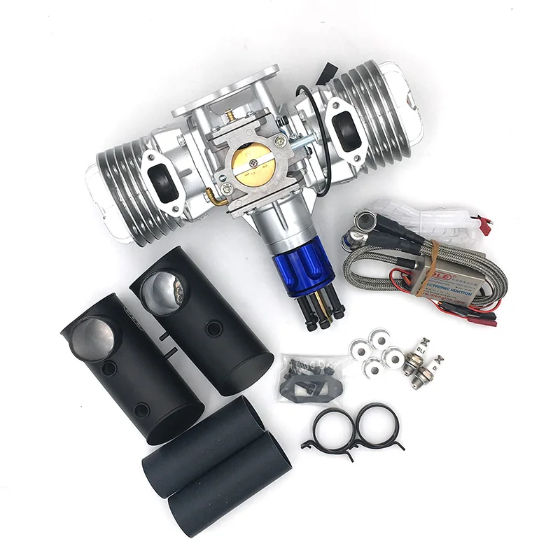 

DLE130 RC Model Gasoline Engine 130CC Displacement Dual Cylinder Two Strokes Air Cooling Hand Start