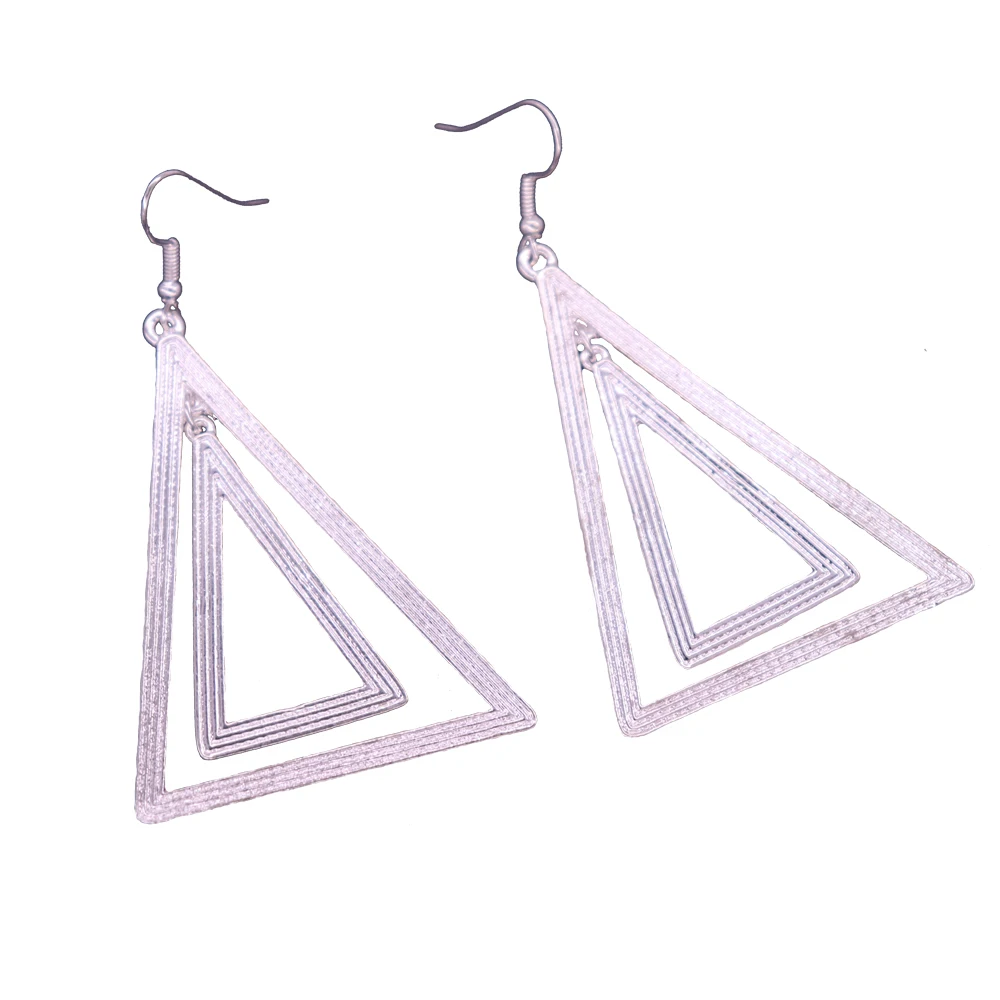 

New Design Alloy Metal Greek Letters Delta Sigma Theta Earrings DST Label Sign Organization Jewelry