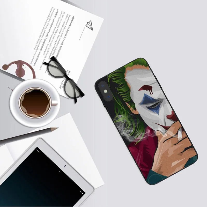 Joker Joaquin Черный силиконовый чехол для телефона, чехол для iPhone XS 11 11PRO MAX 5 5S 6 6splus 7 8 Plus XR MAX - Цвет: TPU