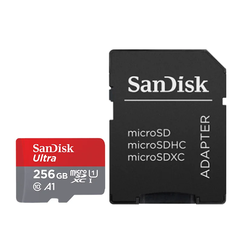 Карта Micro SD SanDisk 16 ГБ 32 ГБ MicroSDHC карта памяти 64 Гб 128 ГБ 200 ГБ 256 Гб 400 Гб MicroSDXC EXTREME PRO V30 U3 4K UHD TF карты - Емкость: red gray 256GB