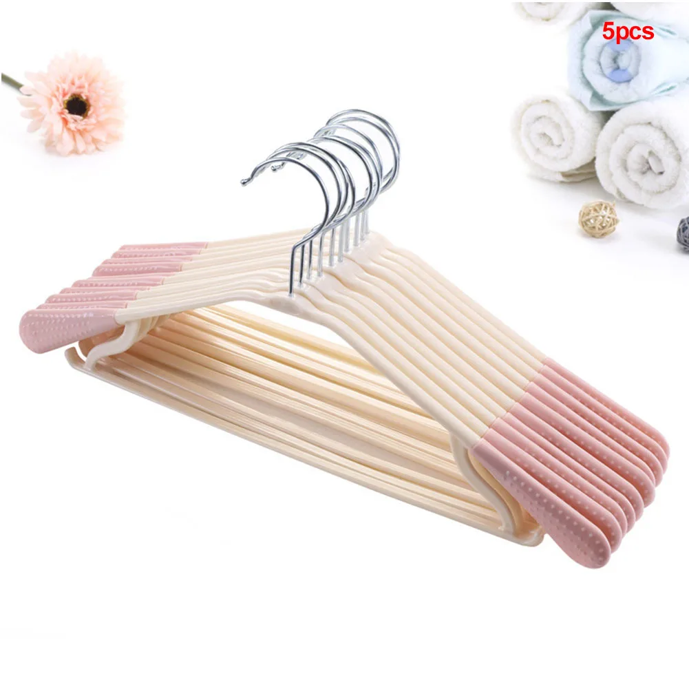5PCS/Set Outdoor Multifunction Shirt Non-Slip Drying Rack Plastic Durable Seamless Trouser Clothes Hangers Home Accessories