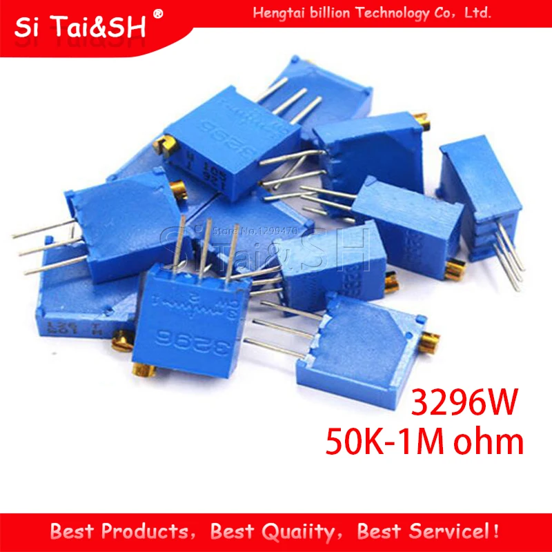 10 шт 3296W 3296 50 100 200 500 ohm 1K 2K 5K 10K 20K 50K 100K 200K 500K 1M 103 100R 200R 500R Триммер Потенциометр |