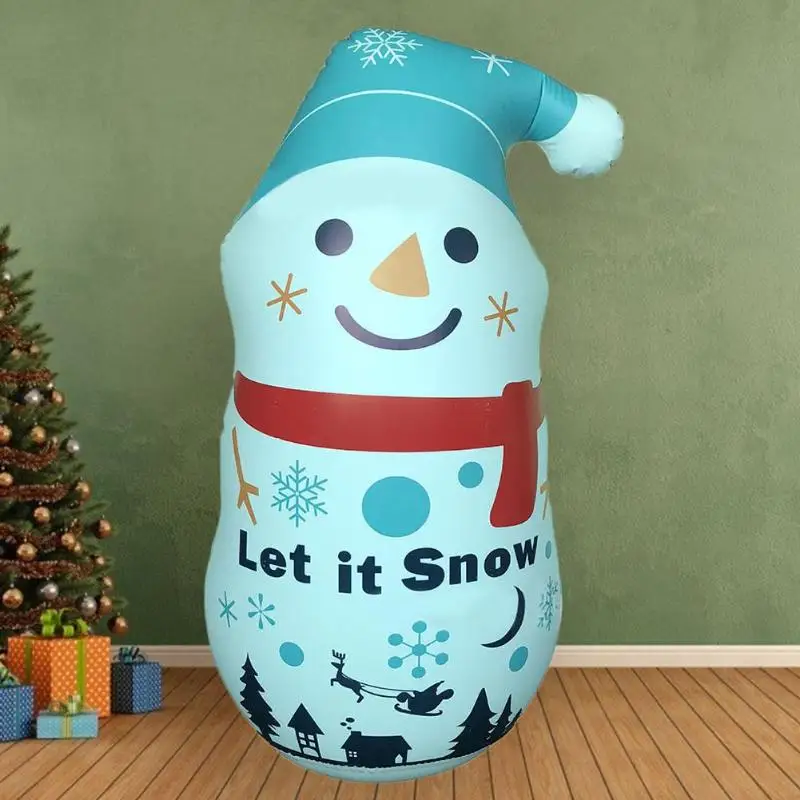 Забавный Снеговик надувные игрушки неваляшки Рождественский тренировочный подарок для детей интересные наружные надувные игрушки Праздничные украшения