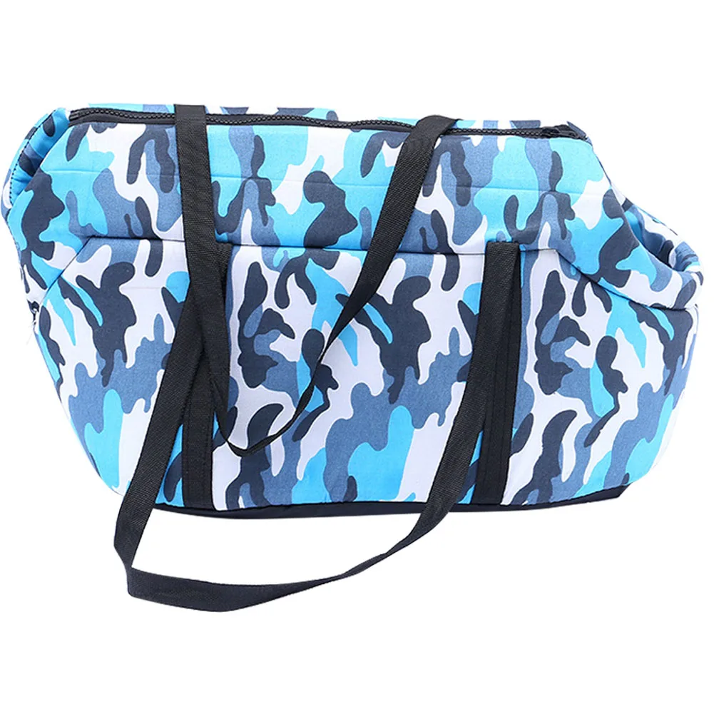 Colorful Blue Грязестойкая молния многофункциональная модная уличная дорожная сумка для щенка сумка на плечо камуфляжная переноска для собак Сумка для домашних животных спальный подарок - Цвет: Colorful Blue