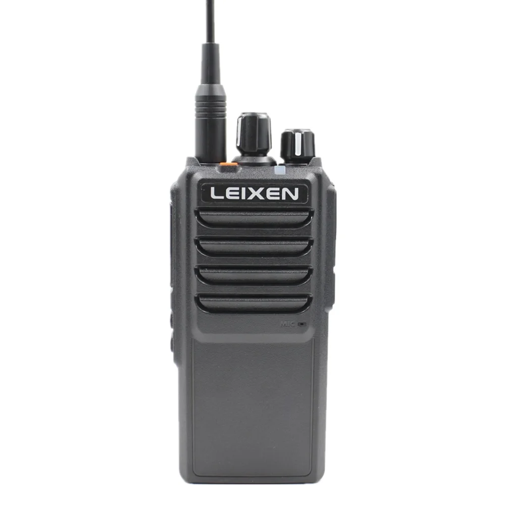 Black LEIXEN VV-25 портативная рация 25 Вт, высокая мощность, дальность действия 10 км, долгий режим ожидания, 12,6 в, 4000 мА/ч, срок службы батареи, UHF Ham радио, Woki Toki - Цвет: Black