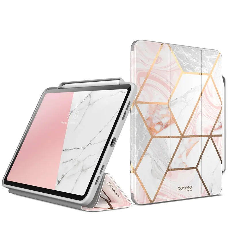 Для iPad Pro 11 чехол (2020) i-Blason Cosmo полный корпус тройного сложения подставка мраморный
