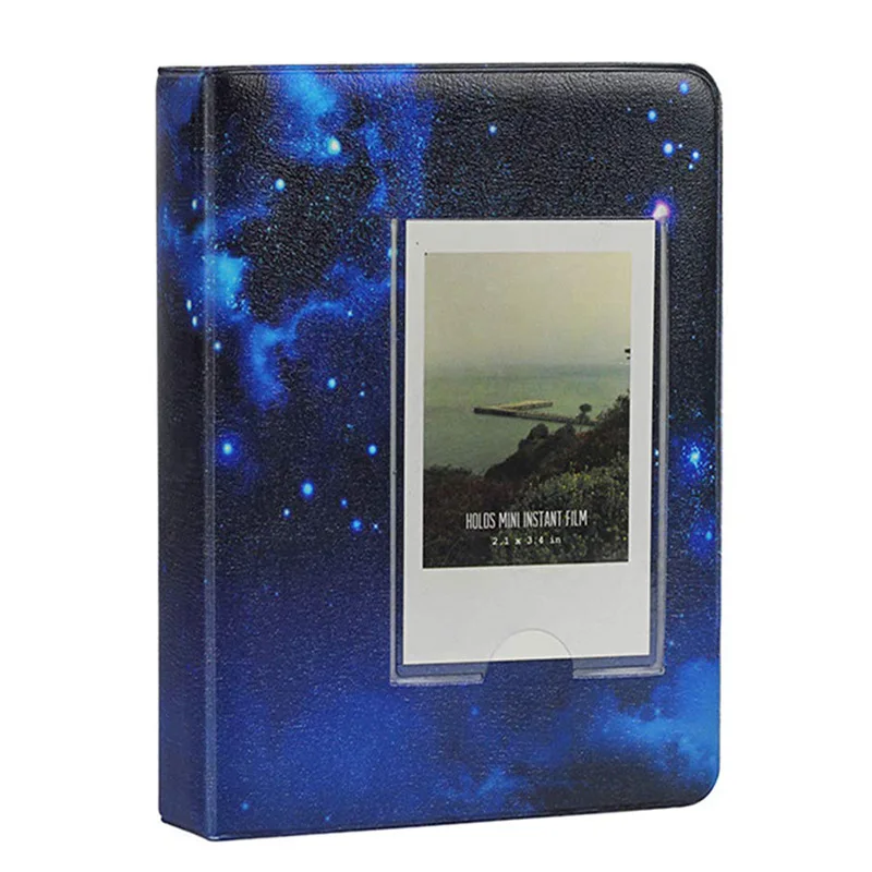 Night Sky Дополнительный фотоальбом с 64 карманами/фотоальбом/угловые наклейки для FujiFilm Instax Mini 8, Mini 9 7s 50 90 Fuji Films Paper - Цвет: Night Sky