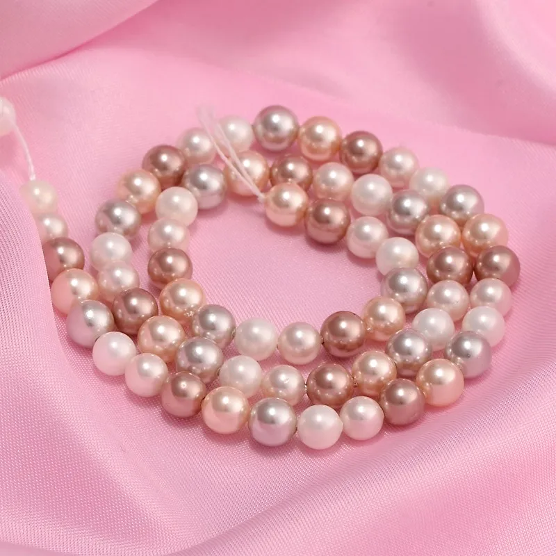 

Shell Pearl Beads Strands, Polished, Round, Mixed ColorSize: about 6mm in diameter, about 64pcs/strand, 15.9".<P>Beautiful clas