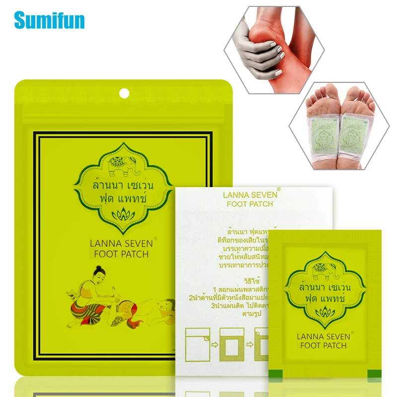 Sumifun 10 шт./пакет Таиланд Детокс пластырь для ног колодки организму избавляться от токсинов клей держит форму экологически чистые травяные пластыри C1678