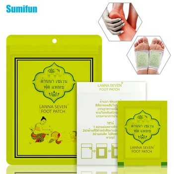 

Sumifun 10Pcs/Bag Thailand Detox Foot Patch Pads Detoxify Toxins Adhesive Keeping Fit Organic Herbal Patches C1678