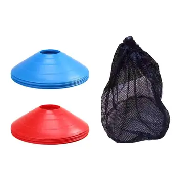 

Durable Marker Discs Delicate Design 10x Soccer Disc Cones Football Agility Training Cone Markers with Storage Bag