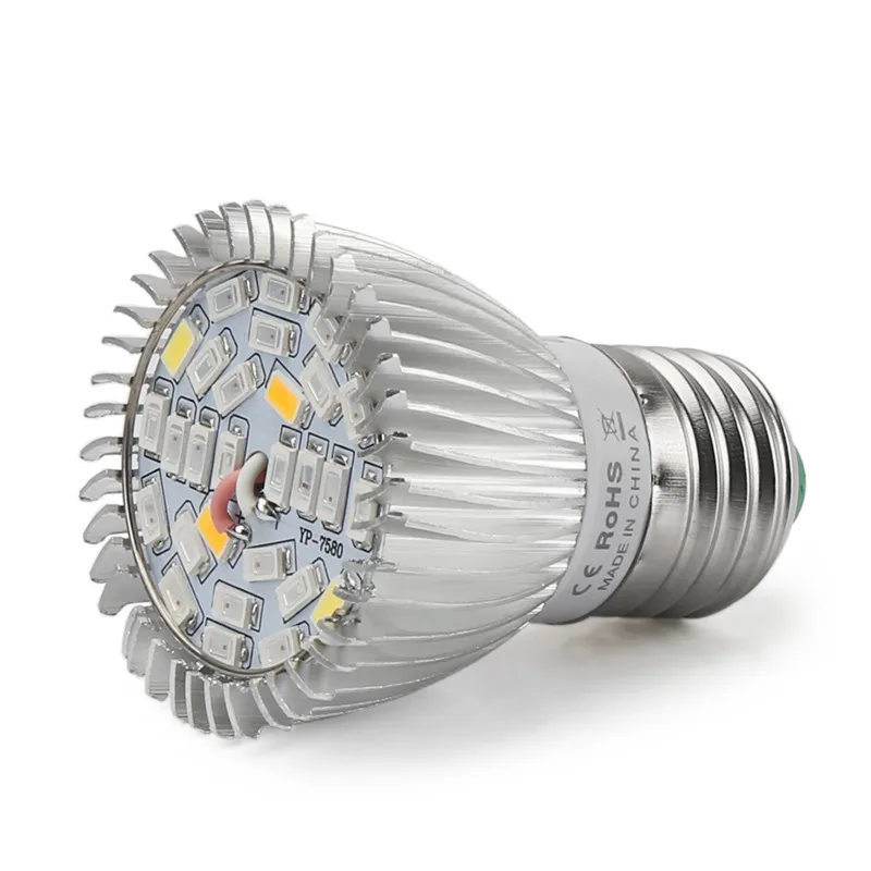 40 шт./лот оптовая продажа LED grow light 28W E27 полный спектр для комнатных теплиц