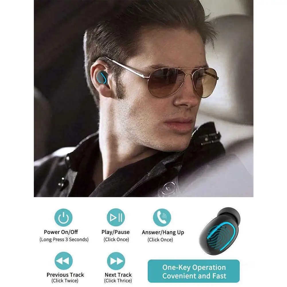 Q67 TWS беспроводные наушники 3D стерео мини Bluetooth наушники 5,0 с двойным микрофоном спортивные водонепроницаемые наушники гарнитура для автоматического сопряжения